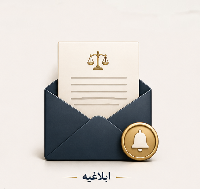 اخذ ابلاغیه قضایی